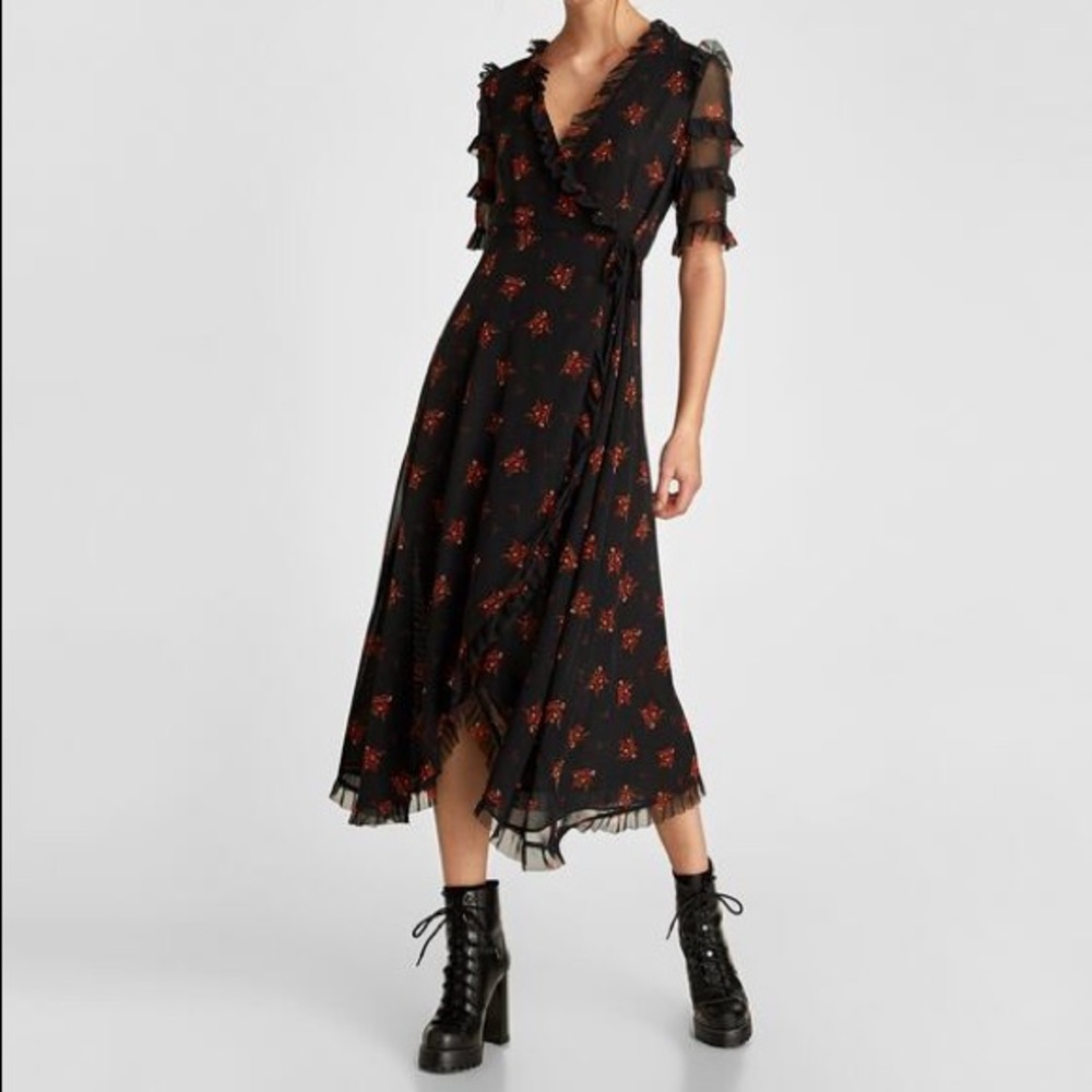 ZARA Wrap/Crossover Dress